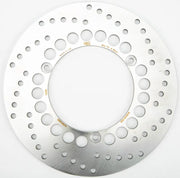 MD9103D brake rotor with silver metal and circular perforations for high performance