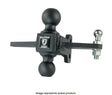 Black multi-ball trailer hitch for sway control on MDSWAYCONTROLBALL Bulletproof Med Duty trailer