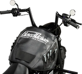Black Mechanix Service Cover motorcycle tank bag with tool pockets for easy access