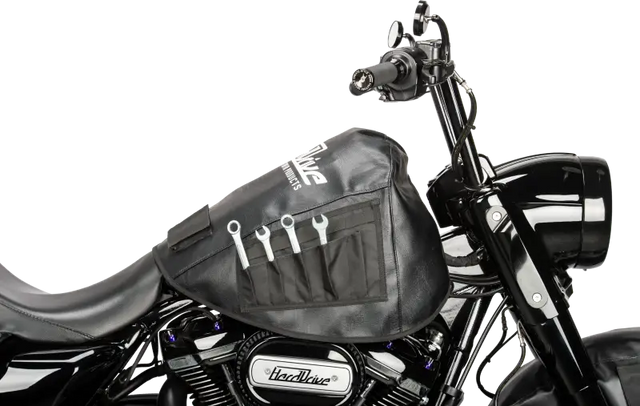 Motorix Service Cover for 5-6 Gal Motorcycle Tank with Pockets and Wrenches