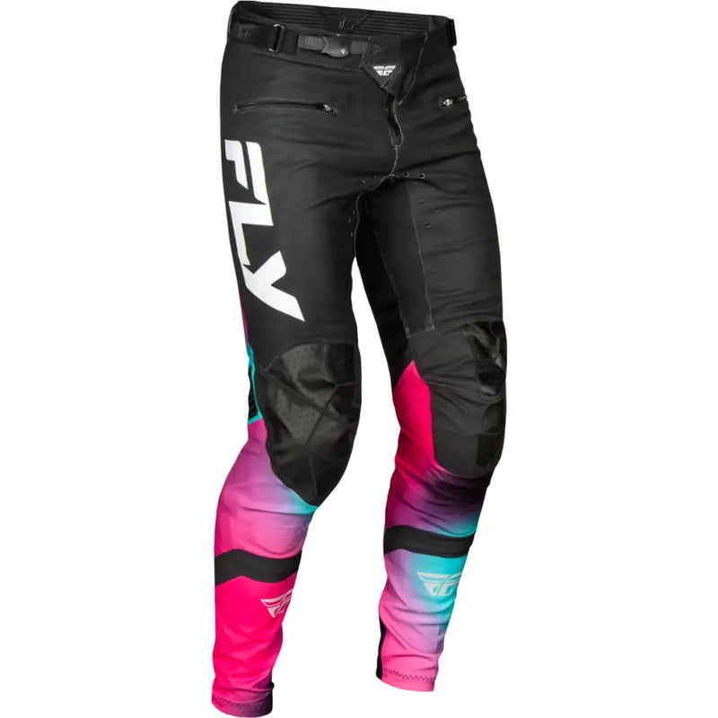 Rayce Bicycle Pant Ca/Ny Fuschia/Black/Teal Sz 34 - FLY RACING