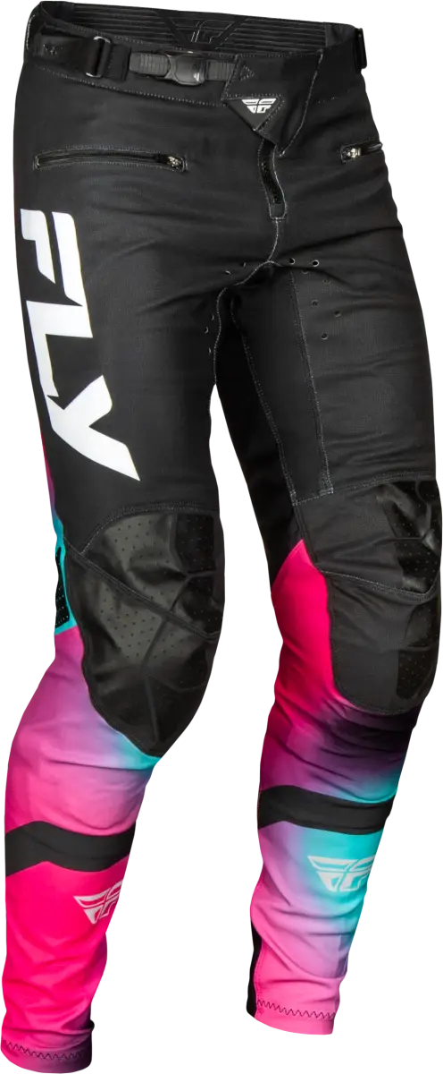 Rayce Bicycle Pant Ca/Ny Fuschia/Black/Teal Sz 34 - FLY RACING