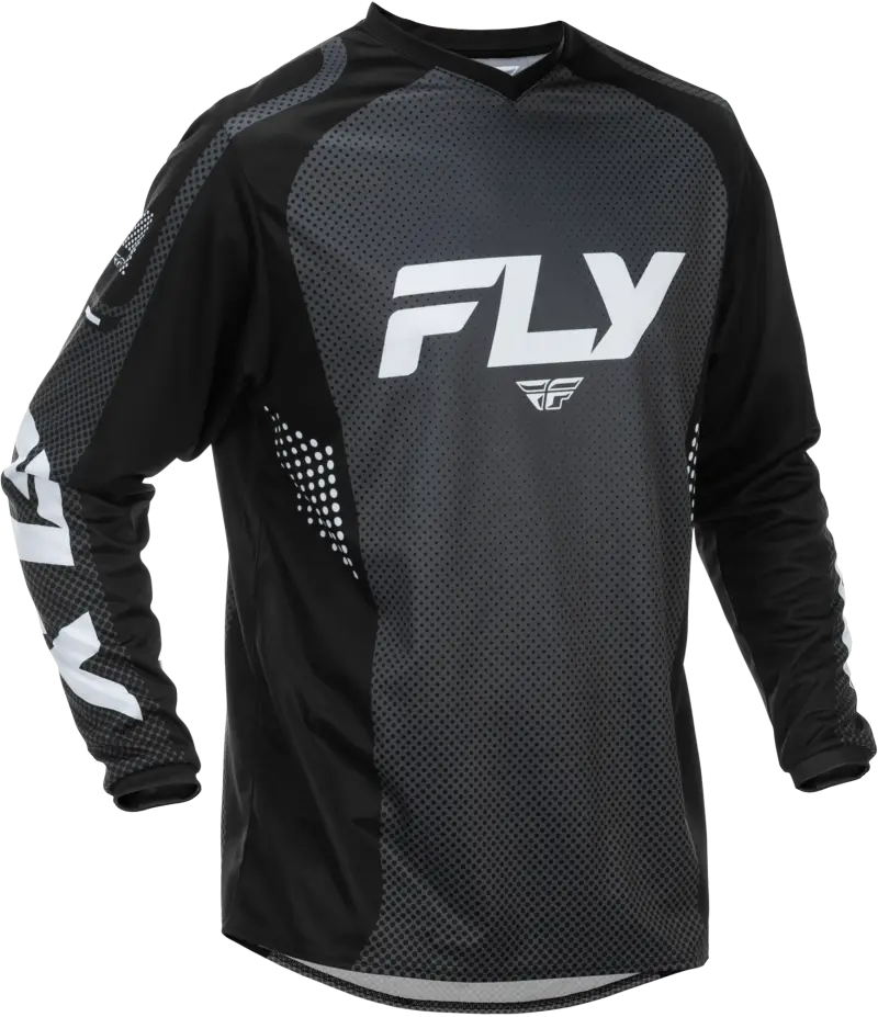 F 16 Jersey Black/White Lg - FLY RACING