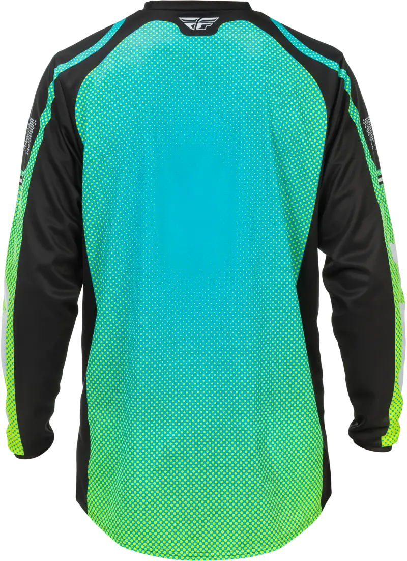 F 16 Jersey Aqua/Black/White Lg - FLY RACING