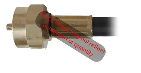 Brass-colored metal fitting with black cable for MER413-60 AP Products awning fabric assembly