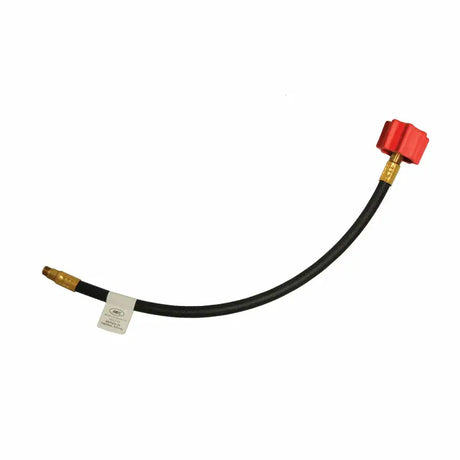 Black gas hose with red fitting for Marsh Excel High Flow Pigtail 15’ Long