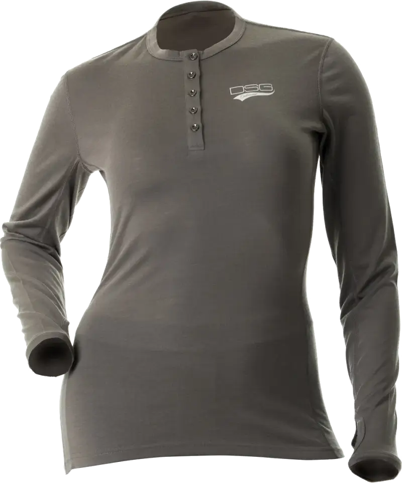 Merino Wool Base Layer Shirt Grey Xl