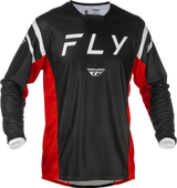 Kinetic Mesh Center Jersey Black/White/Red Sm - FLY RACING