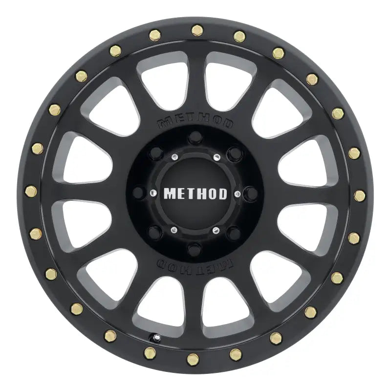 Method MR305 NV 20x10 -18mm Offset 8x180 130.81mm CB Matte Black Wheel - Truck & Automotive