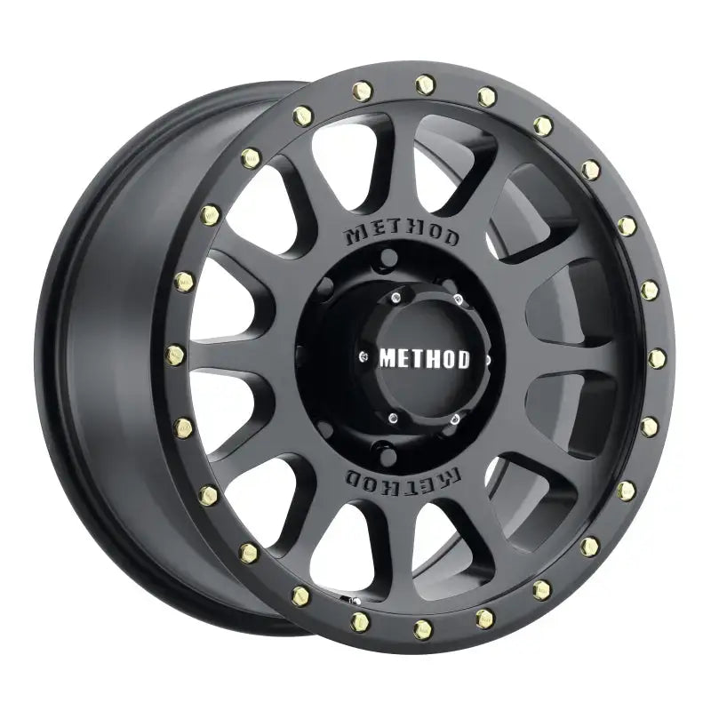 Method MR305 NV 20x10 -18mm Offset 8x180 130.81mm CB Matte Black Wheel - Truck & Automotive