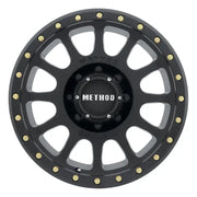 Method MR305 NV 20x10 -18mm Offset 8x180 130.81mm CB Matte Black Wheel - Truck & Automotive