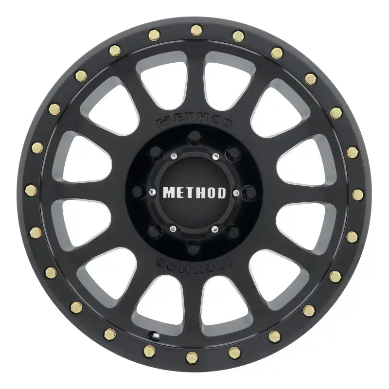 Method MR305 NV 20x10 -18mm Offset 8x180 130.81mm CB Matte Black Wheel - Truck & Automotive