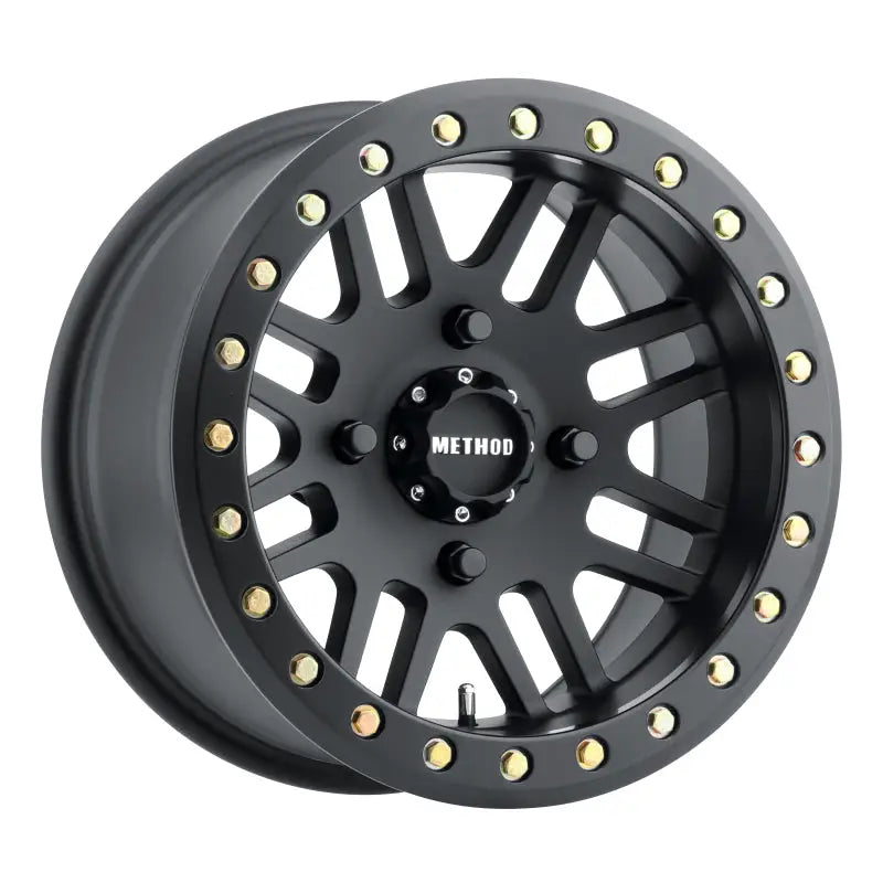 Method MR406 UTV Beadlock 15x10 / 5 + 5/-2mm Offset / 4x156 / 132mm CB Matte Black Wheel - Truck & Automotive