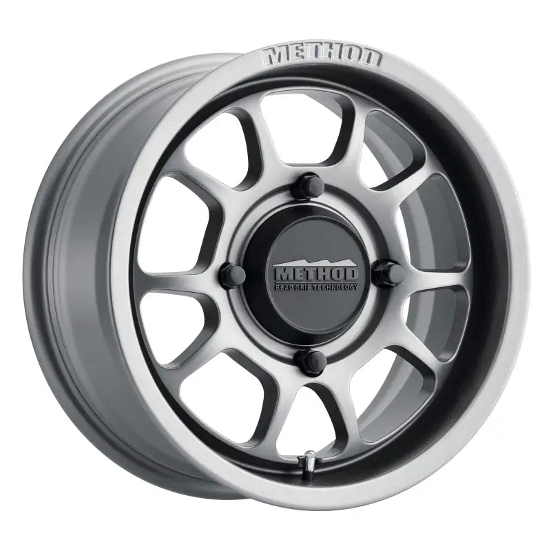 Method Wheels MR40957046443 Method MR409 Bead Grip 15x7 / 4+3/13mm Offset / 4x156 / 132mm CB Steel Grey Wheel