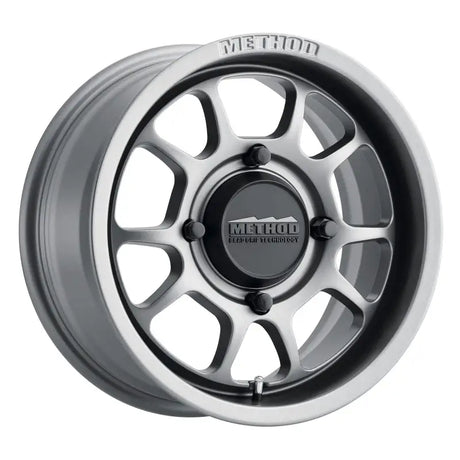Method MR409 Bead Grip 15x7 / 4 + 3/13mm Offset / 4x156 / 132mm CB Steel Grey Wheel - Truck & Automotive