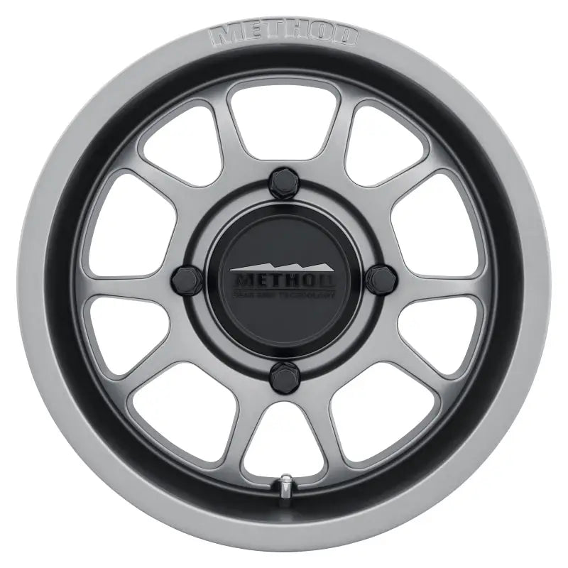 Method Wheels MR40957046443 Method MR409 Bead Grip 15x7 / 4+3/13mm Offset / 4x156 / 132mm CB Steel Grey Wheel