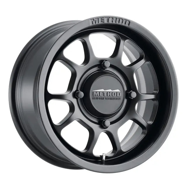 Method MR409 Bead Grip 15x8 / 4 + 4/0mm Offset / 4x136 / 106.25mm CB Matte Black Wheel - Truck & Automotive