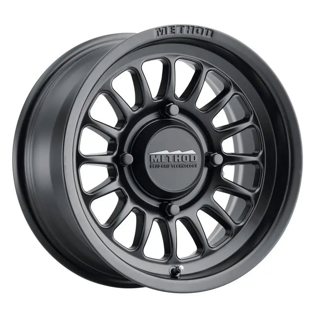 Method MR411 Bead Grip 14x7 / 4 + 3/13mm Offset / 4x156 / 132mm CB Matte Black Wheel - Truck & Automotive