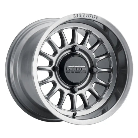 Method MR411 Bead Grip 15x10 / 6 + 4/25mm Offset / 4x136 / 106.25mm CB Gloss Titanium Wheel - Truck & Automotive