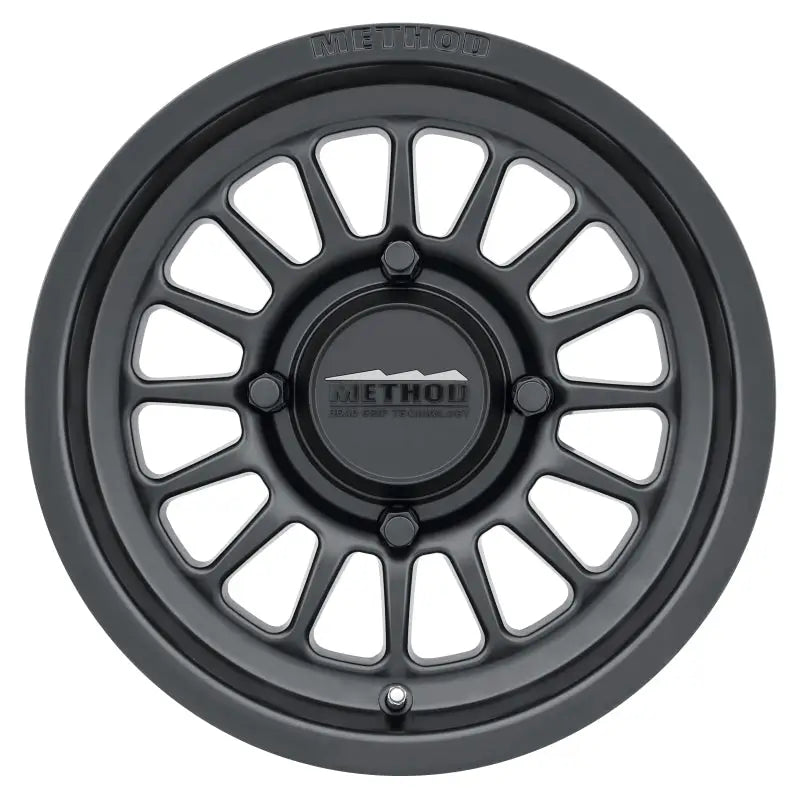 Method MR411 Bead Grip 15x7 / 4 + 3/13mm Offset / 4x136 / 106.25mm CB Matte Black Wheel - Truck & Automotive