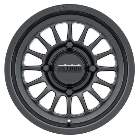 Black Method MR411 Bead Grip Wheel in Matte Black for off-road and rugged rides
