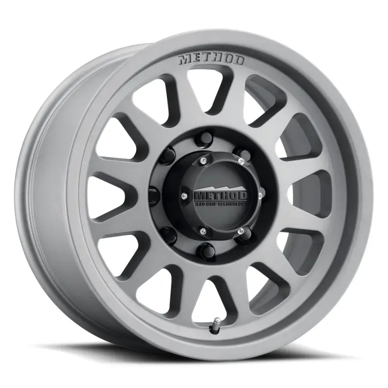 Method Wheels MR70479088818H Method MR704 HD 17x9 18mm Offset 8x180 130.81mm CB Titanium Wheel - MR70479088818H
