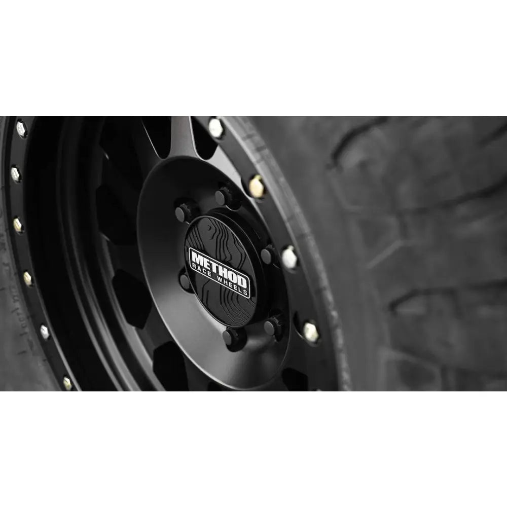 Method Race Limited Lifetime Warranty Wheel Center Cap CP-Topo108P-B - Topo 108MM Push Thru BL