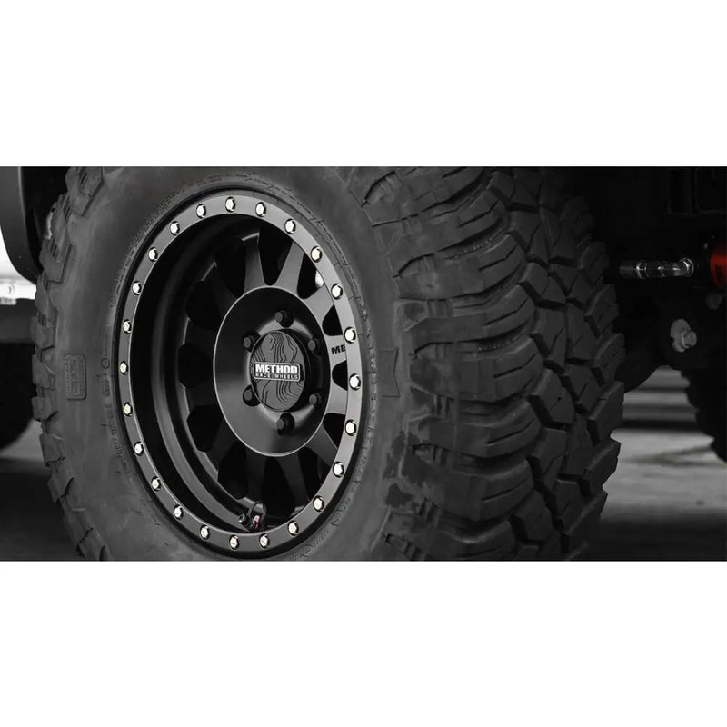 Method Race Limited Lifetime Warranty Wheel Center Cap CP-Topo108P-B - Topo 108MM Push Thru BL