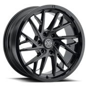 Method Raised MR801 20x9 / 8x180 BP / -12mm Offset / 124.1mm Bore - Gloss Black Milled Wheel - Wheels