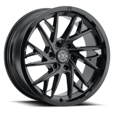 Method Raised MR801 20x9 / 8x180 BP / -12mm Offset / 124.1mm Bore - Gloss Black Milled Wheel - Wheels