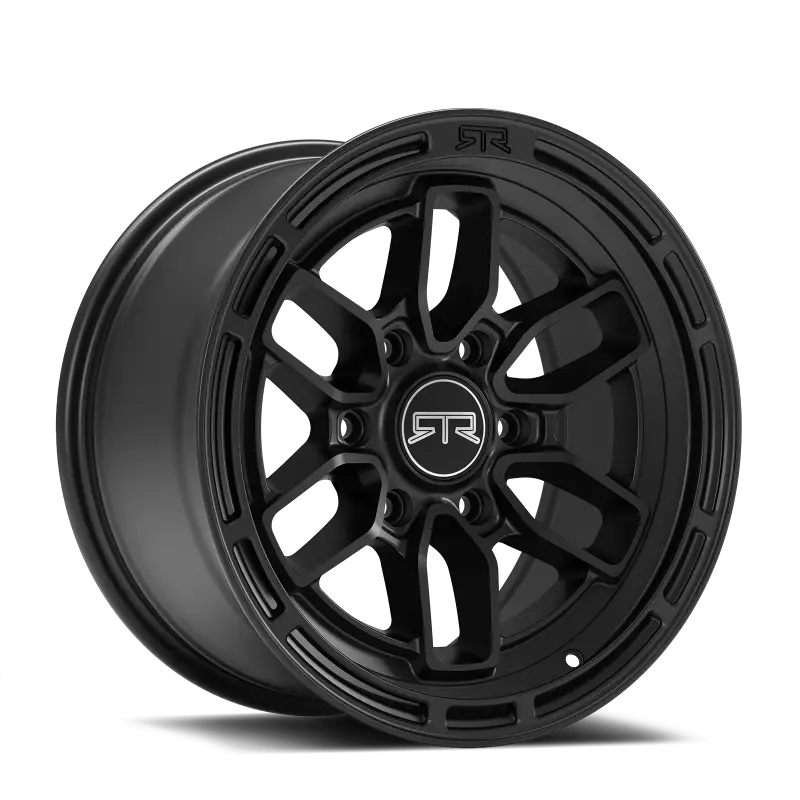 Method RTR Evo satin black wheel with five-spoke design and GTR logo