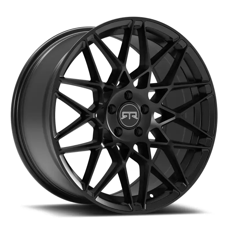 Matte black method rtr tech 7 alloy wheel with multi-spoke design in gloss black finish
