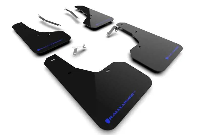 Rally Armor MF82-UR-BLK/BL Rally Armor 2022 Subaru Forester (Incl. Wilderness) UR Black Mud Flap w/ Blue Logo