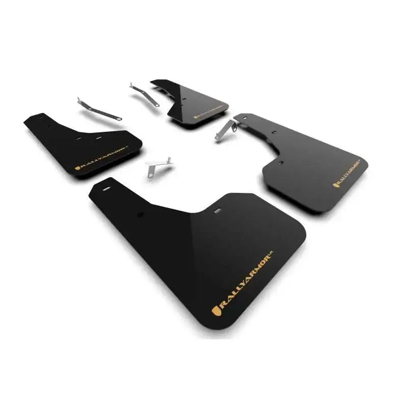 Rally Armor MF82-UR-BLK/WOR Rally Armor 2022 Subaru Forester (Incl. Wilderness) UR Black Mud Flap w/ Wild Orange Logo