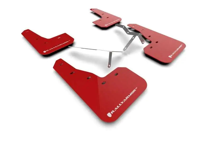 Rally Armor MF90-UR-RD/WH Rally Armor 2022 Honda Civic (Incl. Si/Sport/Touring) UR Red Mud Flap w/ White Logo