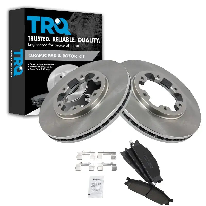 Ceramic brake pad and rotor kit for MGD333CH R/M Brake Pad Set replacement