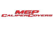 MGP 4 Caliper Covers Engraved Front & Rear 11-18 Dodge Durango Red Finish Silver II Logo - Truck Automotive