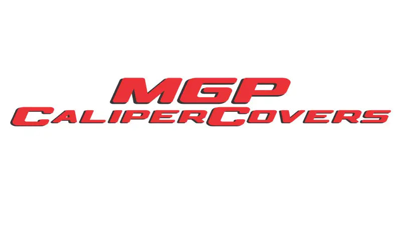 MGP 4 Caliper Covers Engraved Front & Rear 11-18 Dodge Durango Red Finish Silver II Logo - Truck Automotive