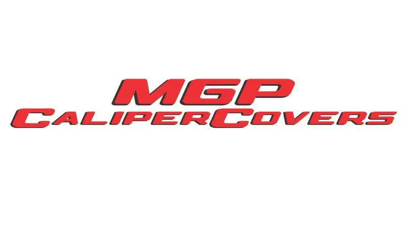 MGP 4 Caliper Covers Engraved Front & Rear 11-18 Dodge Durango Red Finish Silver Durango II Logo 