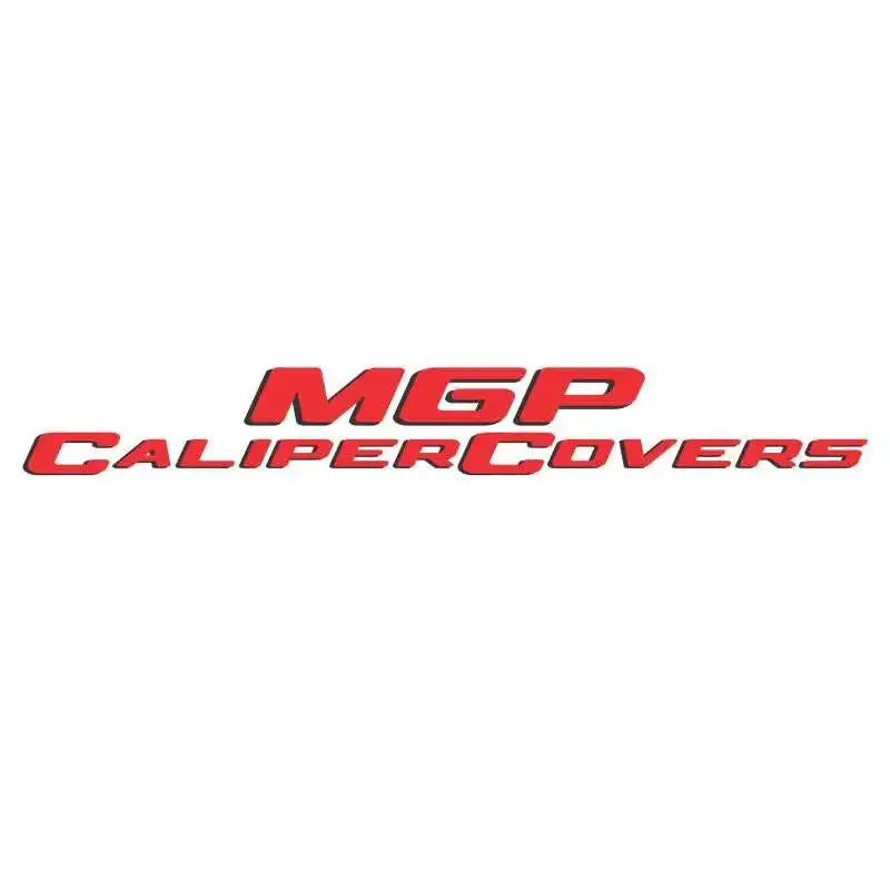 MGP 4 Caliper Covers Engraved Front & Rear 11-18 Jeep Grand Cherokee Red Finish Silver Jeep Logo 