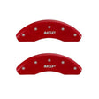 MGP MGP 4 Caliper Covers Engraved Front & Rear MGP Red Finish White Characters 2018 Toyota Camry L/LE/SE
