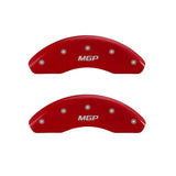 MGP MGP 4 Caliper Covers Engraved Front & Rear MGP Red Finish White Characters 2018 Toyota Camry L/LE/SE