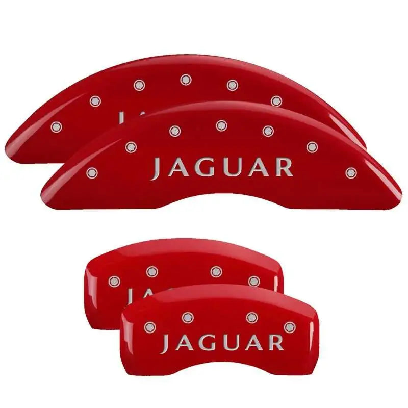MGP 4 Caliper Covers Front Acura Rear MDX Red Finish Silver Characters 