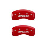 MGP 4 Caliper Covers Front Acura Rear MDX Red Finish Silver Characters 