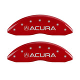 MGP MGP 4 Caliper Covers Front Acura Rear MDX Red Finish Silver Characters