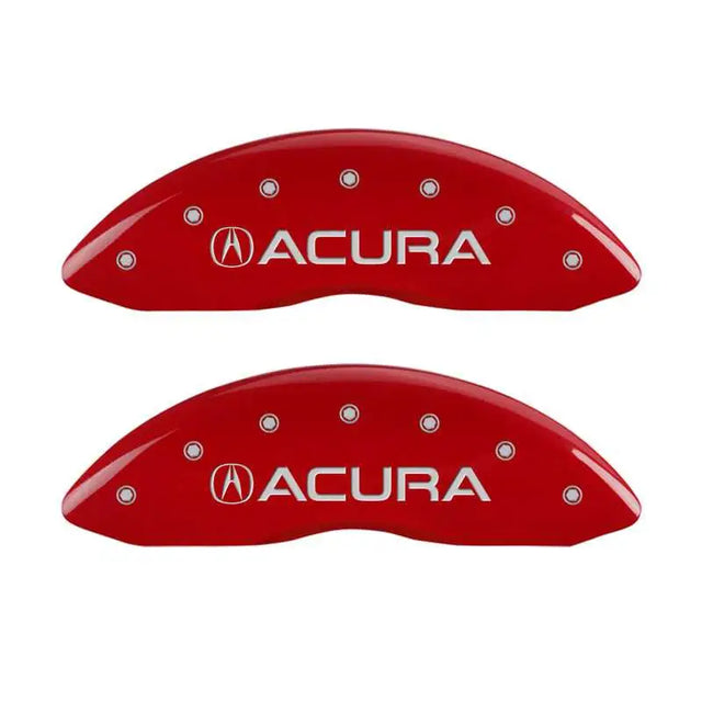 MGP MGP 4 Caliper Covers Front Acura Rear MDX Red Finish Silver Characters