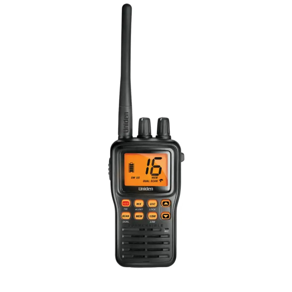 MHS75 Uniden Ameri Vhf-Hh Mhs75 5 Watt Scanner - Waterproof, compact, and durable for marine use, boating, RV, automotive, powersports, off-road, and emergency preparedness. Stay safe and connected in remote areas. AVADA - Best Sellers, Must Haves