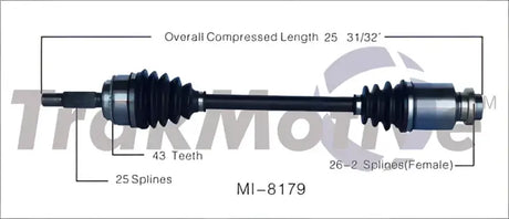 MI-8179 Trakmotive New Cv Axle - Shaft