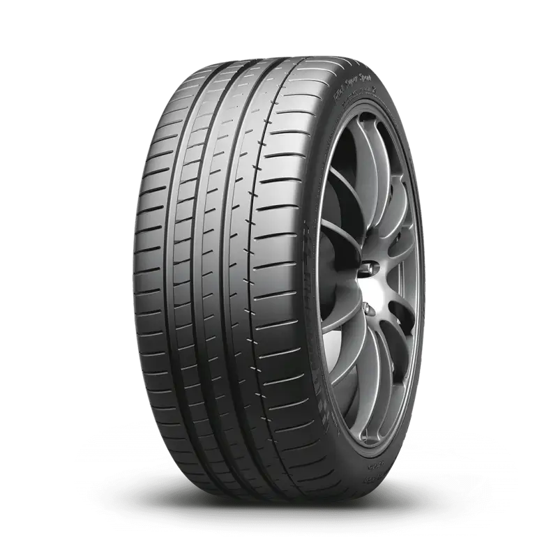 Michelin Pilot Super Sport 265/35ZR19 tire with directional tread pattern for high performance