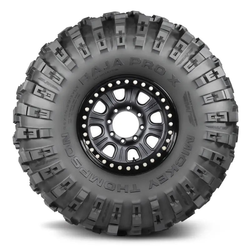 Mickey Thompson Baja Pro X (SXS) Tire, 32X10-14, featuring sticky compound for ultimate grip, symmetric directional tread, dual decoupling grooves.
